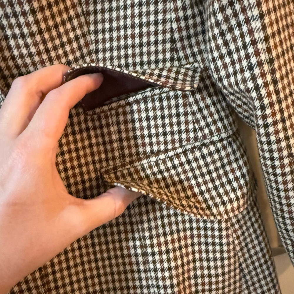 Vintage Evan Picone Women's Houndstooth Blazer and Pant Set - Picture 3 of 16